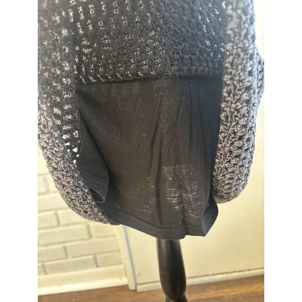 Theory Bronella Crochet Knit Shift Dress Medium minimalist luxury staple boho - Picture 4 of 10
